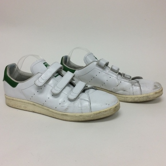 adidas white velcro shoes